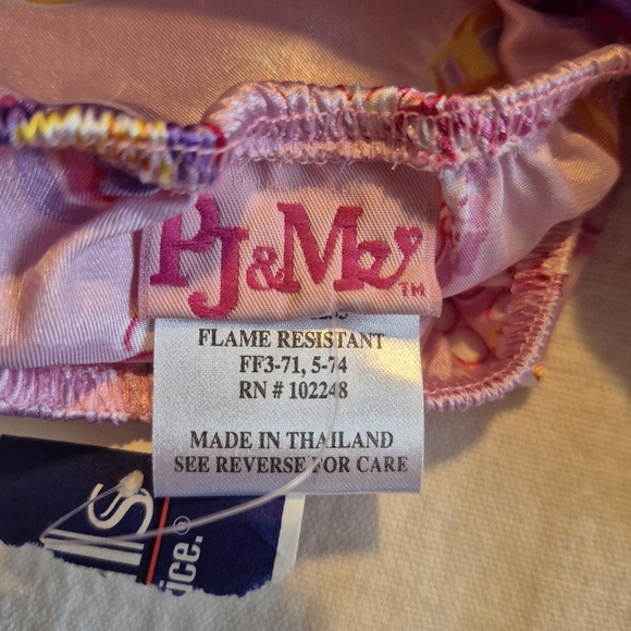 PJ & Me girls size 6 nightgown bling bling design, silky NWT - Picture 3 of 4